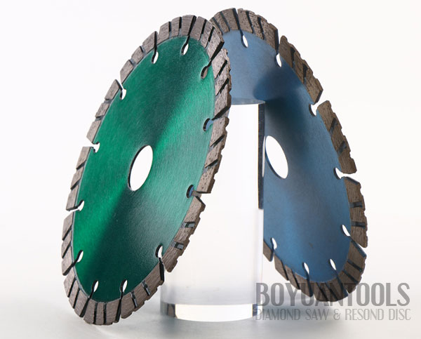 Cold pressed Segmented rim concrete saw 