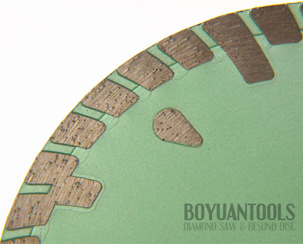 Special Drop-turbo rim universal stone saw blade 