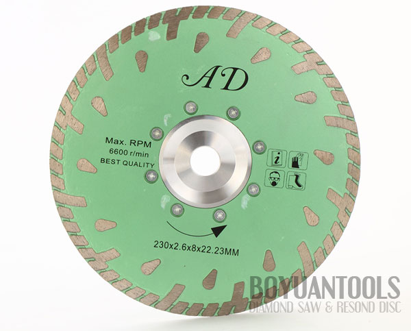 Special Drop-turbo rim concrete saw blade