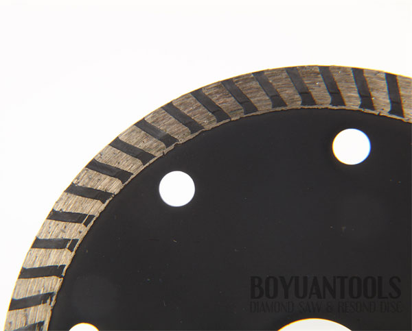 Cold pressed  turbo rim procelain saw 