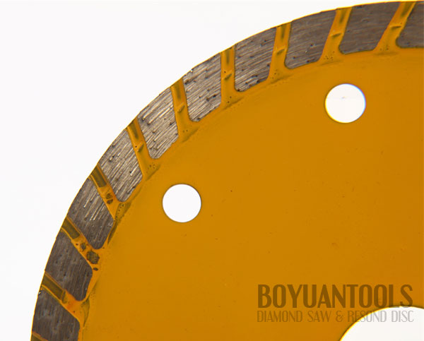 Hot pressed turbo  rim universal stone saw 