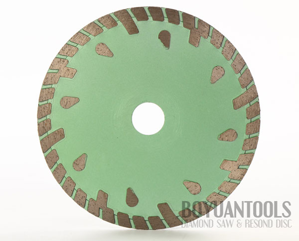 Special Drop-turbo rim universal stone saw blade 