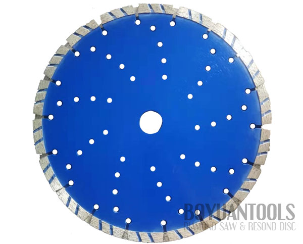 Cold pressed Dry-Turbo rim concrete saw