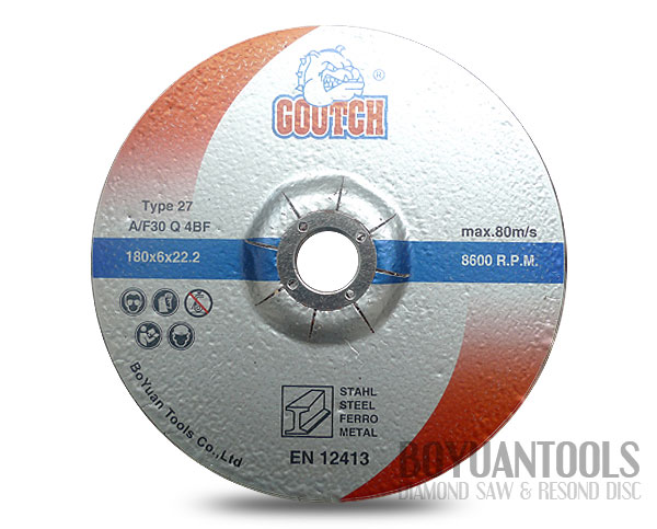 Abrasive disc for metal